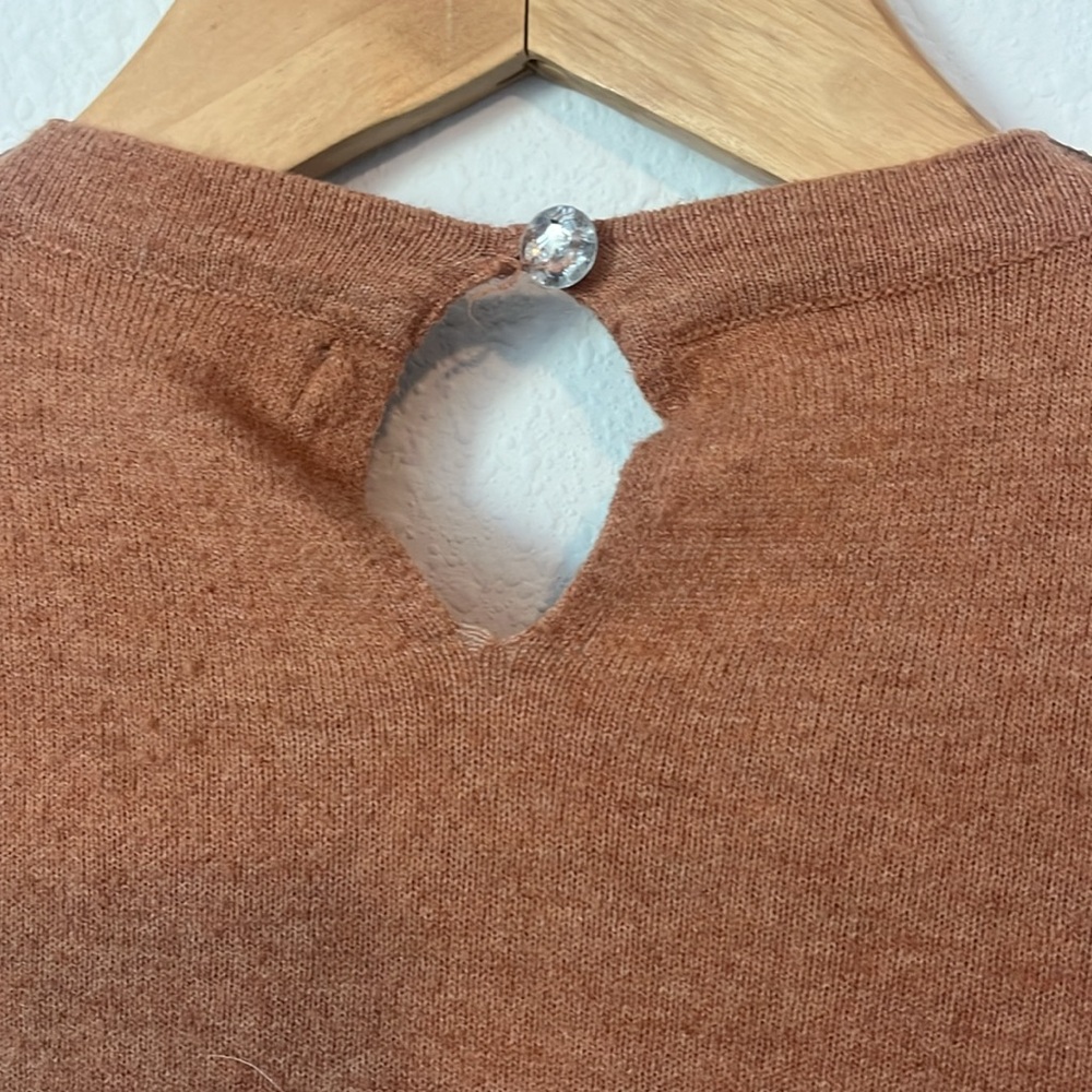 PRIMARK Brown Sweater with Embellished Neckline - Picture 4 of 4